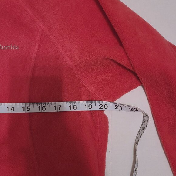 Columbia Hot Pink Full-Zip Fleece Jacket Women’s Size M - Picture 10 of 11